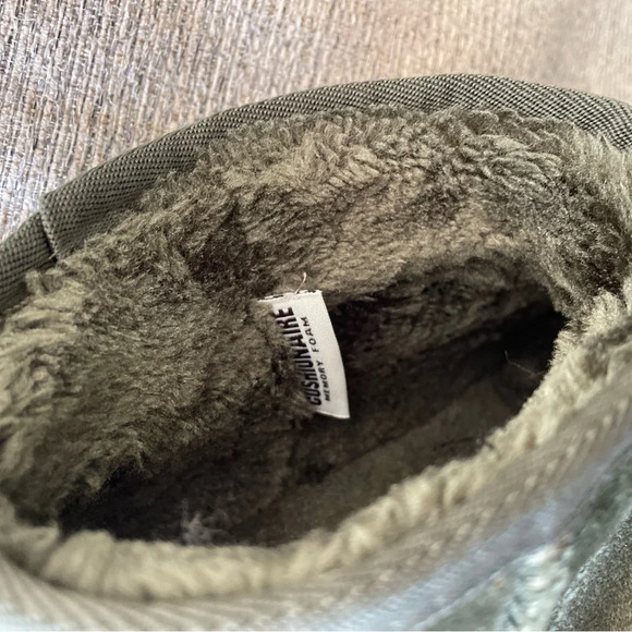 Cushionaire Women’s Forest Green Suede/Sherpa Platform Boots - Size 9 - EUC! - Picture 5 of 7